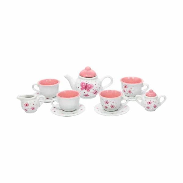 Butterfly 13pc. Porcelain Tea Set