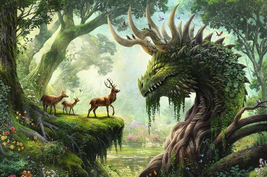 Ravensburger 3000 Pcs The Forest Dragon Awakes