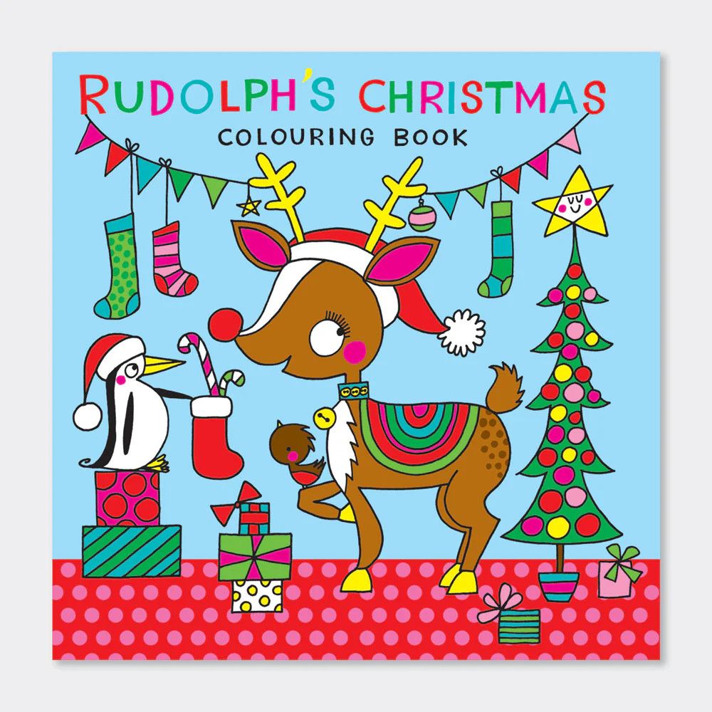 Square Colouring Book - Rudolph&#39;s Christimas - 8x8