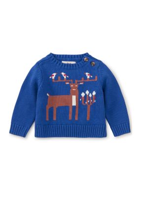Reindeer Baby Sweater