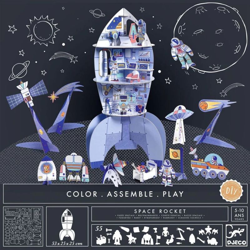 Colour Assemble Play / Space Rocket