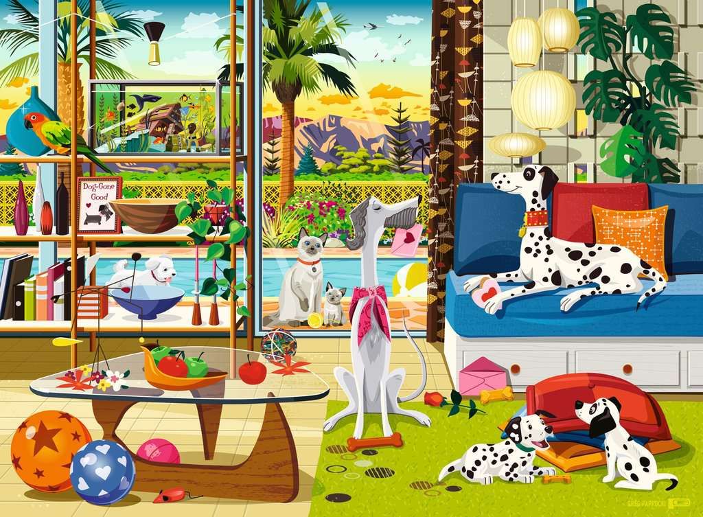 Ravensburger 500 PCS Pets of Palm Springs
