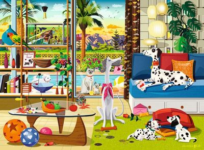 Ravensburger 500 PCS Pets of Palm Springs