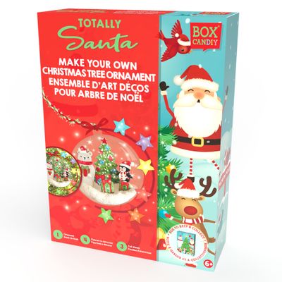 BOX CANDIY: TOTALLY SANTA - CHRISTMAS TREE ORNAMENT ART SET
