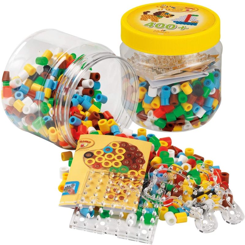 MAXI 400 BEADS &amp; PEGBOARDS IN TUB---YELLOW