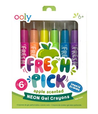 Fresh Pick Apple Scented Gel Crayons - Set of 6