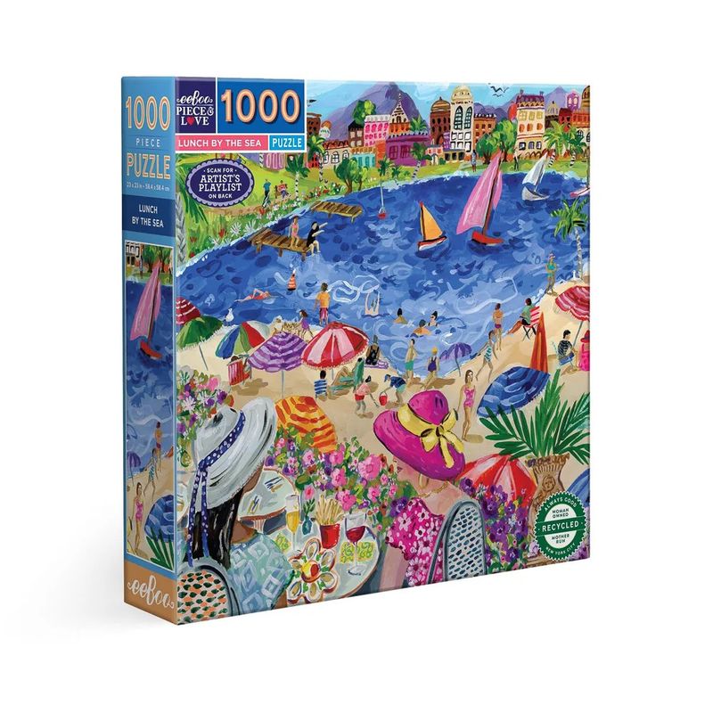 eeboo LUNCH BY THE SEA 1000 PIECE PUZZLE