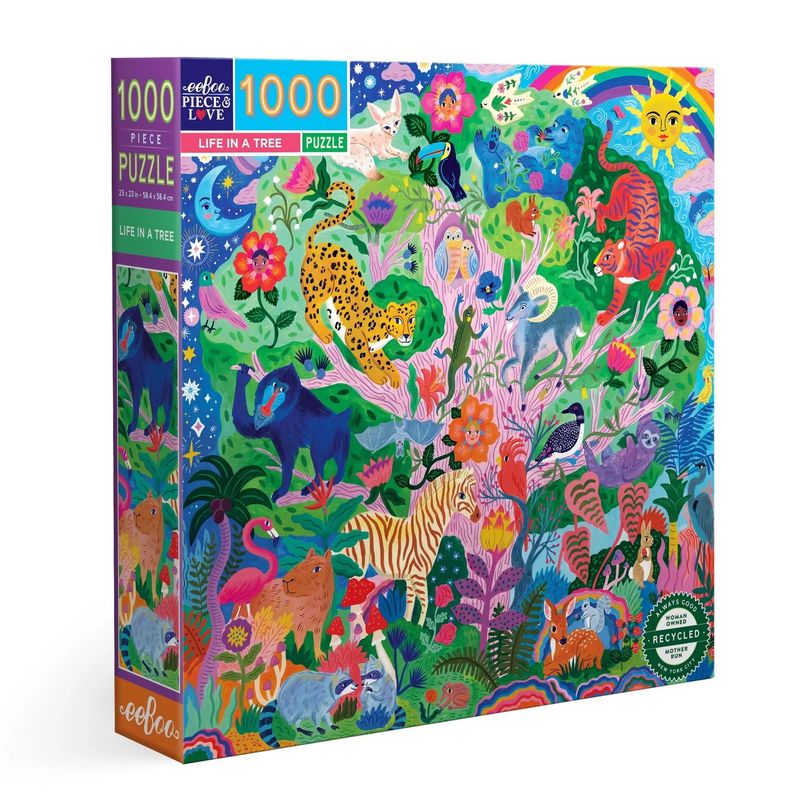 eeboo LIFE IN A TREE 1000 PIECE PUZZLE