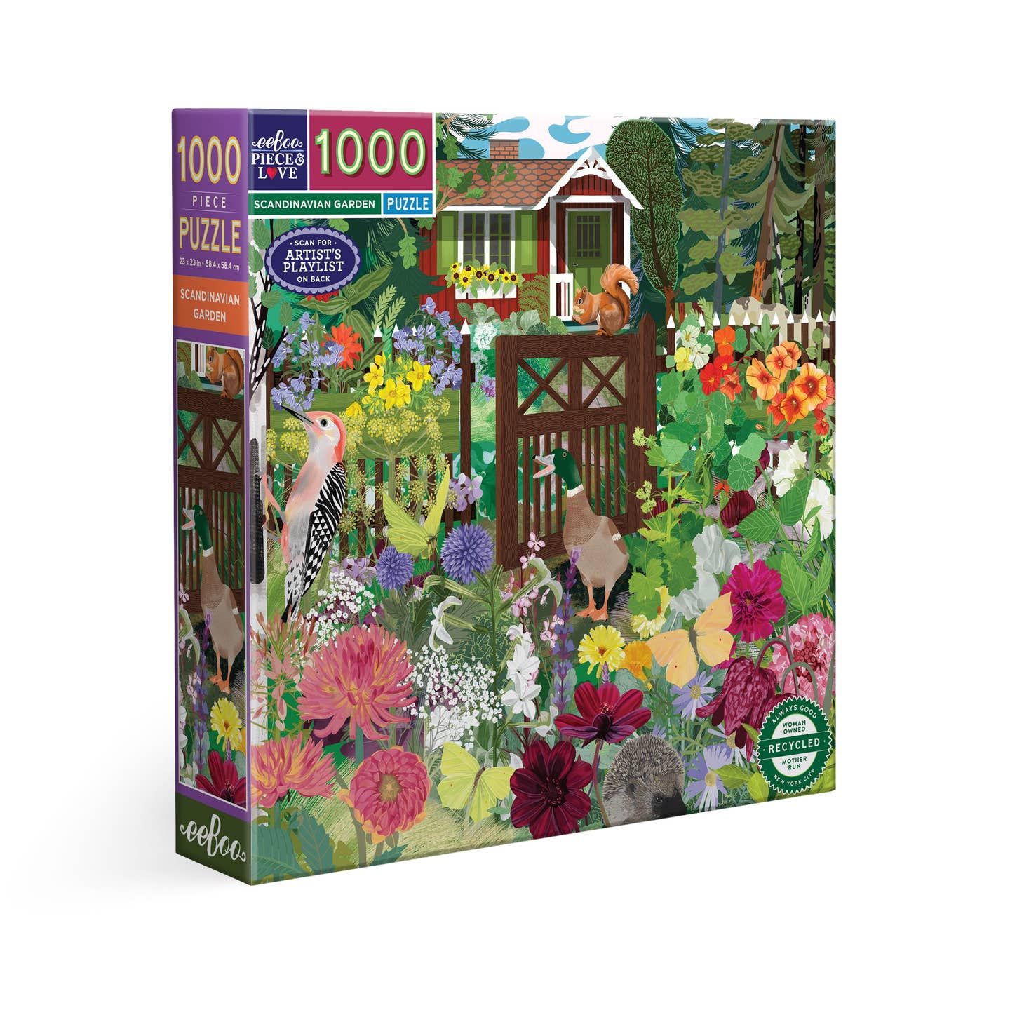 eeboo SCANDINAVIAN GARDEN 1000 PIECE PUZZLE