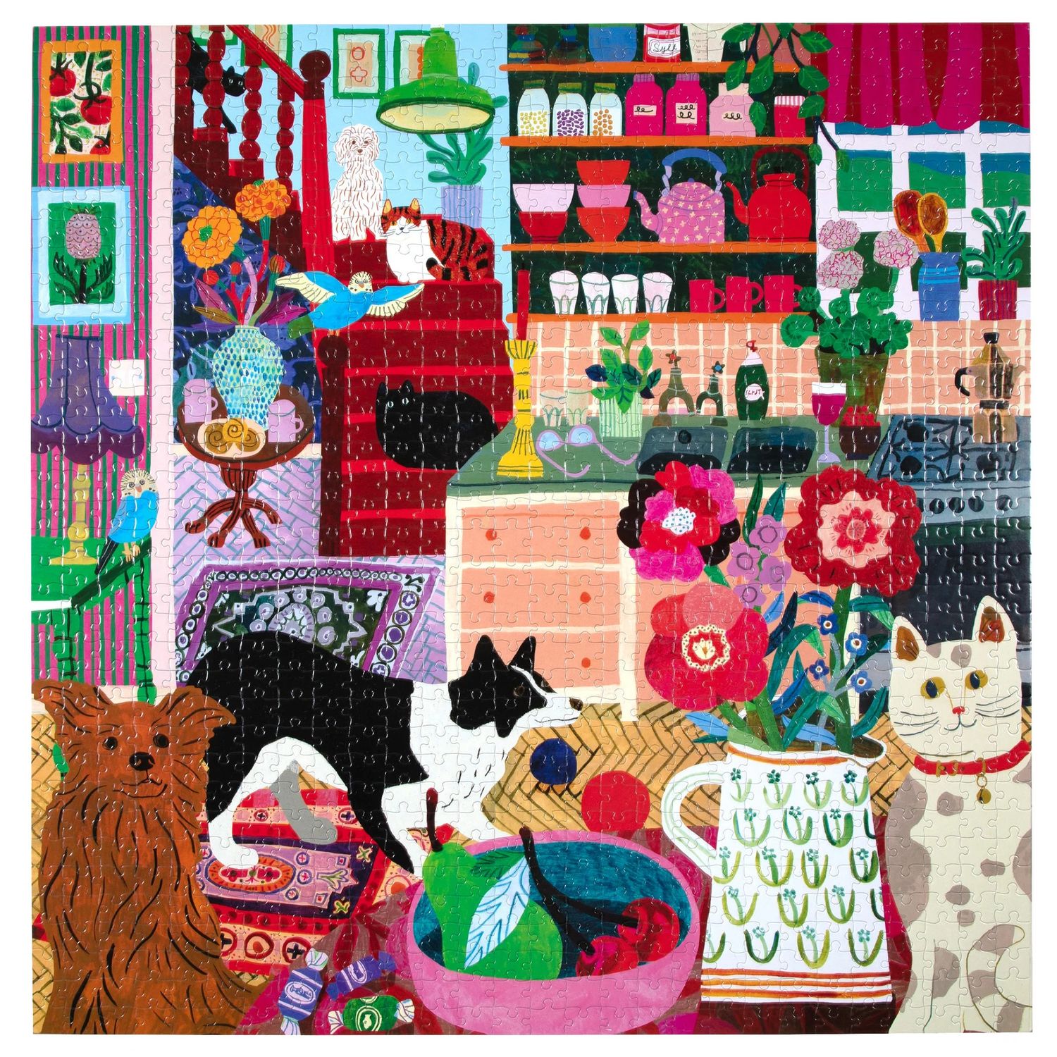 eeboo PETS IN THE KITCHEN 1000 PIECE PUZZLE