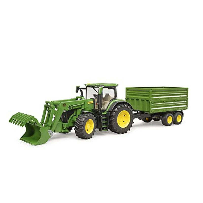 John Deere 7R 350 w frontloader and tipping trailer