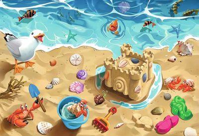 Ravensburger Floor Puzzle 24PCS  Fun at the Beach