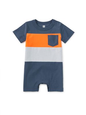 Colorblock Baby Romper