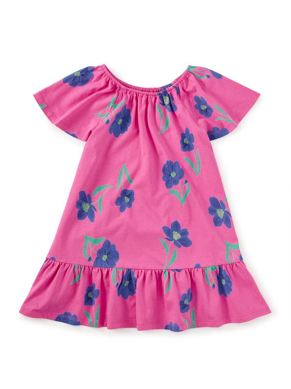 Flutter Sleeve Drop Waist Dress