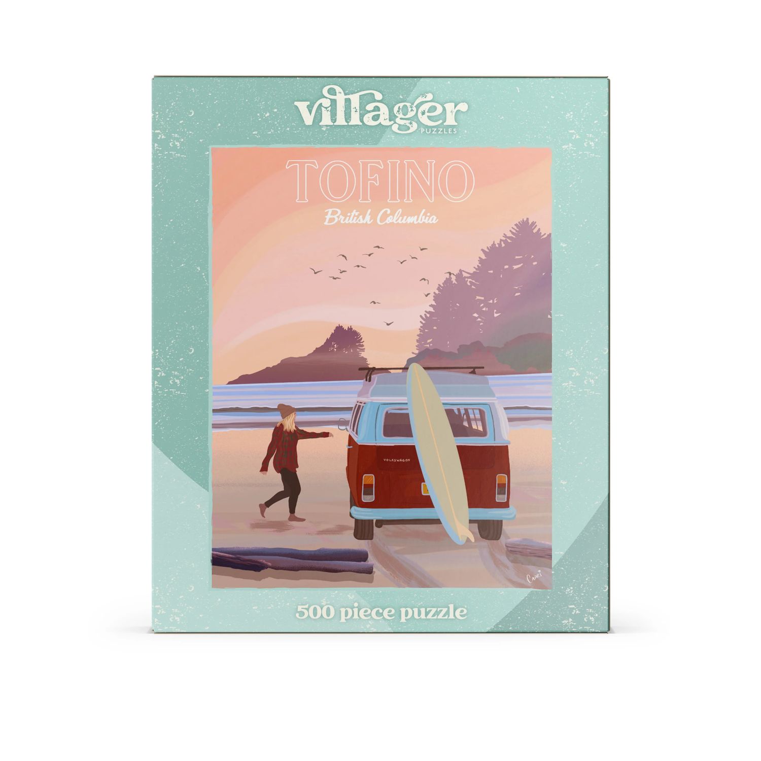 Tofino Surf | 500-Piece Puzzle for Adults | Designed in Canada by Capri Sadler
