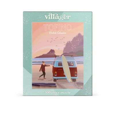 Tofino Surf | 500-Piece Puzzle for Adults | Designed in Canada by Capri Sadler