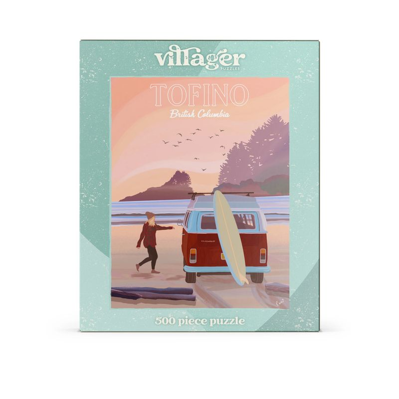 Tofino Surf | 500-Piece Puzzle for Adults | Designed in Canada by Capri Sadler