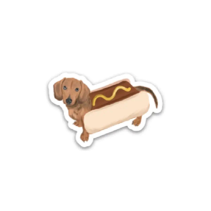 Hot Dog Matte Vinyl Sticker