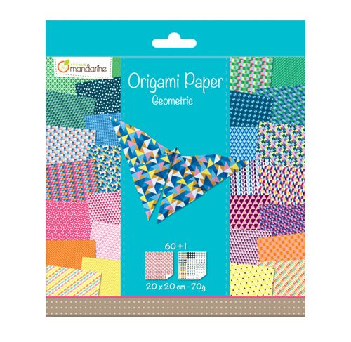 Origami Kit Geometric 60 Sheets 7.9x7.9in