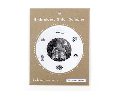Victorian House -  Embroidery Stitch Sampler