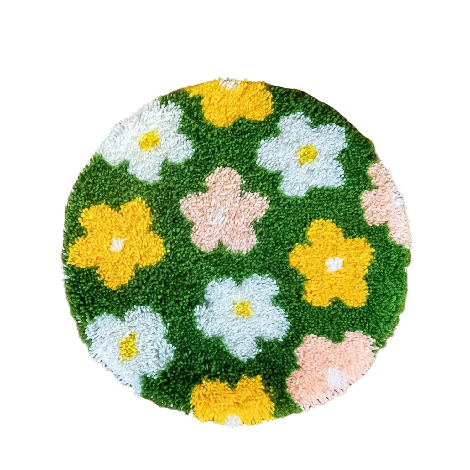 FLOWER BOMB - GREEN Rug Making Kit