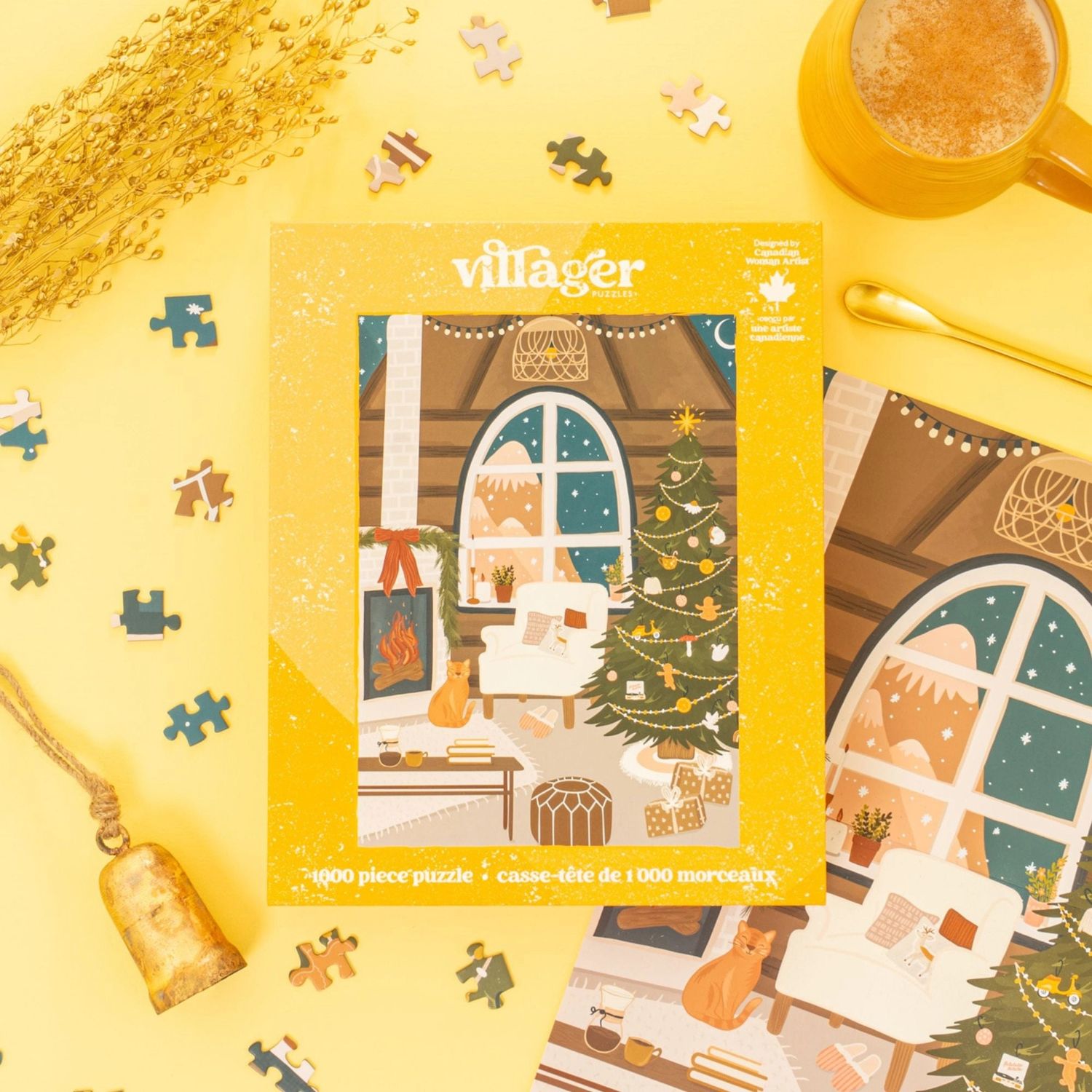 Fireside Christmas | 1000-Piece Puzzle | Designed in Canada