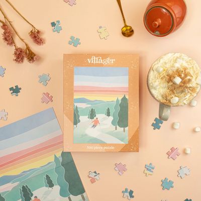 Sunset Ski | 500-Piece Puzzle For Adults | Designed in Canada By Maude Gervais