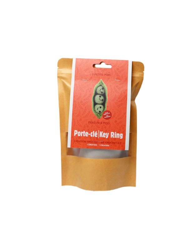 Peas in a Pod DIY Crochet Keyring Kit