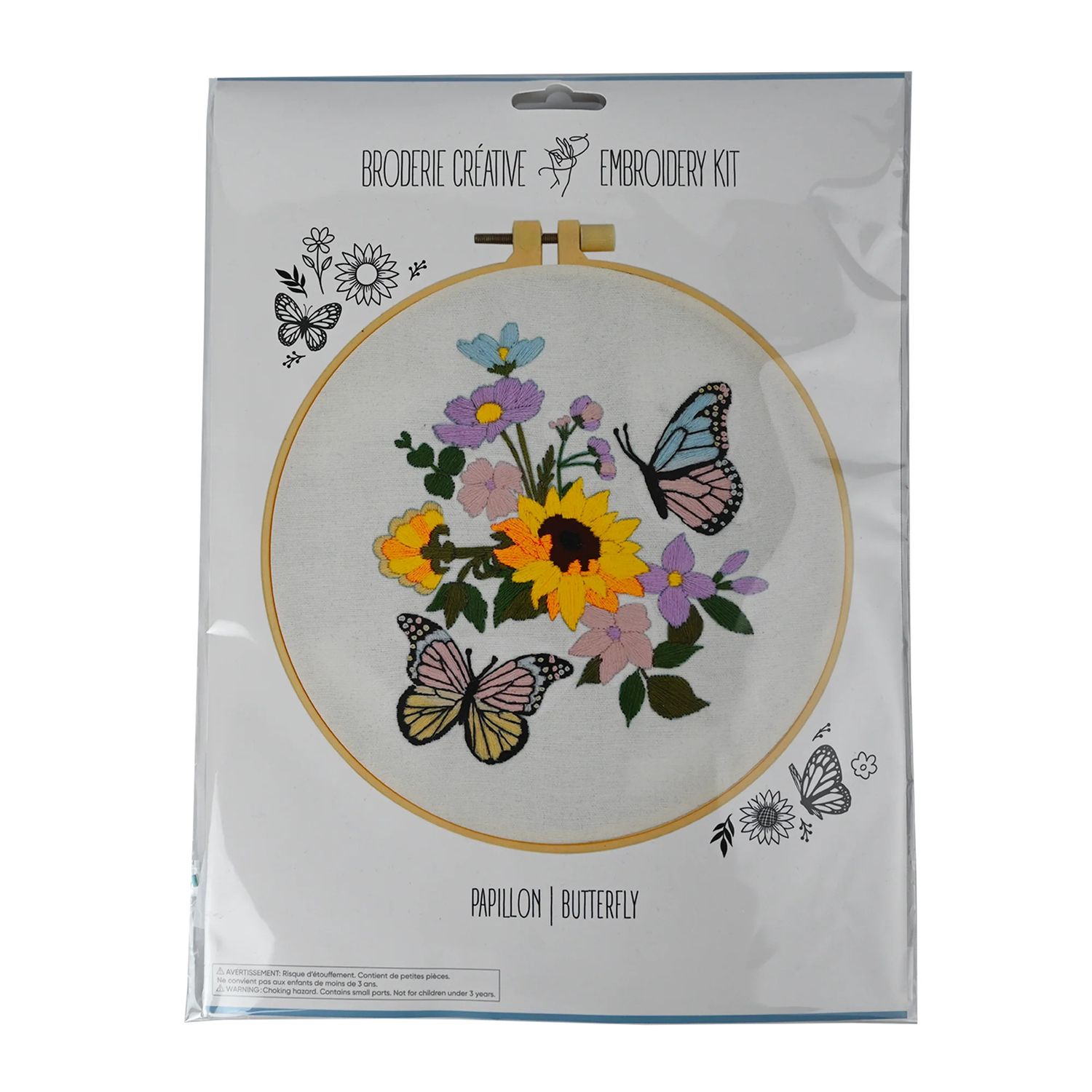 BUTTERFLY EMBROIDERY KIT