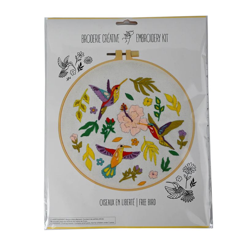 FREE BIRD EMBROIDERY KIT