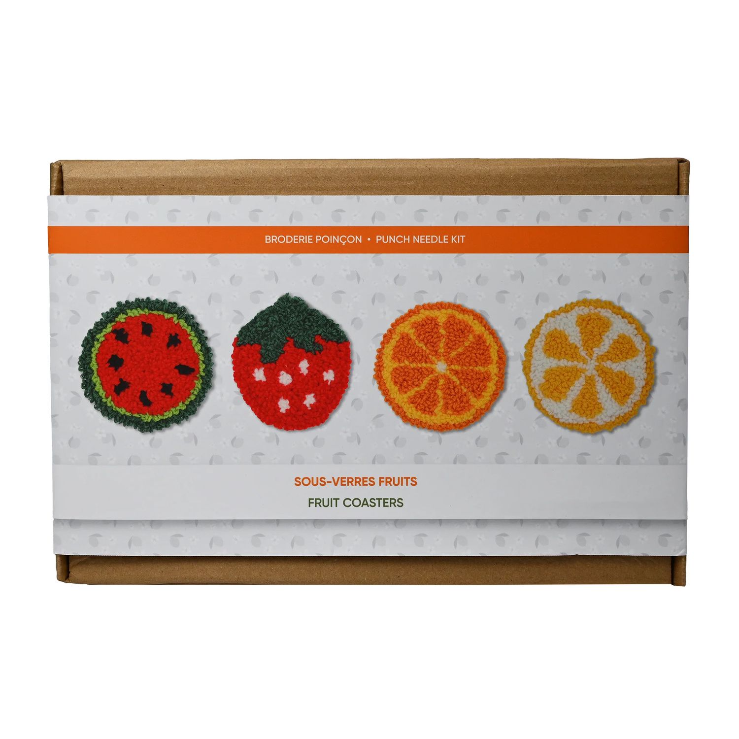 FRUITS PUNCH NEEDLE COASTER KIT