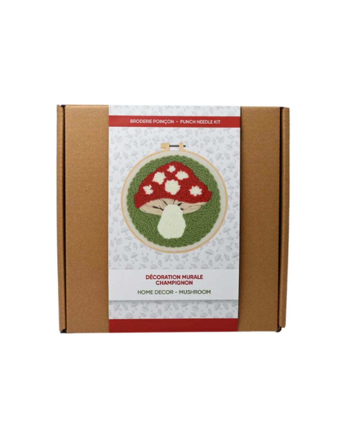 MUSHROOM HOME DECOR PUNCH NEEDLE KIT