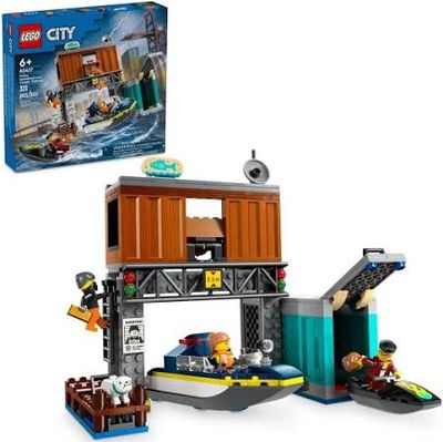 Lego City Police Speedboat and Crooks&#39; Hideout