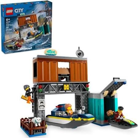 Lego City Police Speedboat and Crooks&#39; Hideout