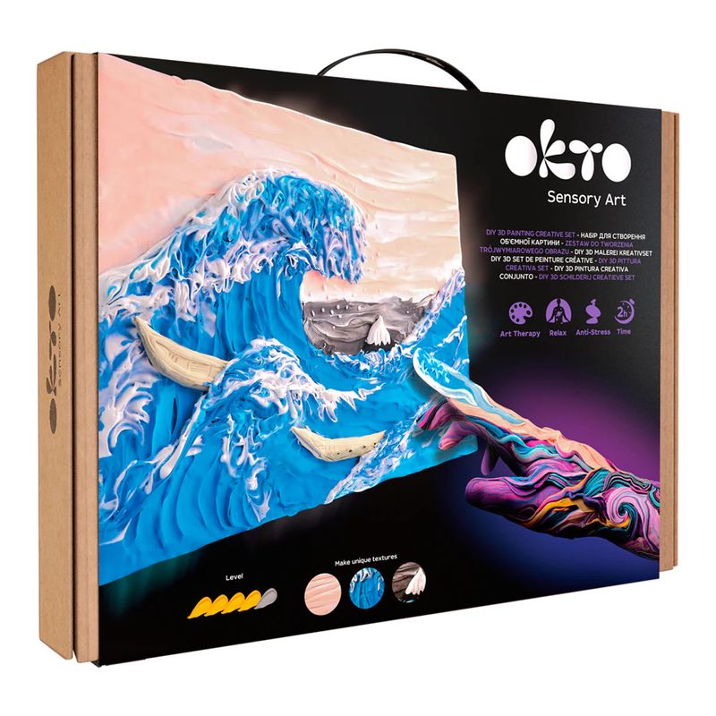 DIY 3D CREATIVE PAINTING SET - THE BIG WAVE IN KANAGAWA