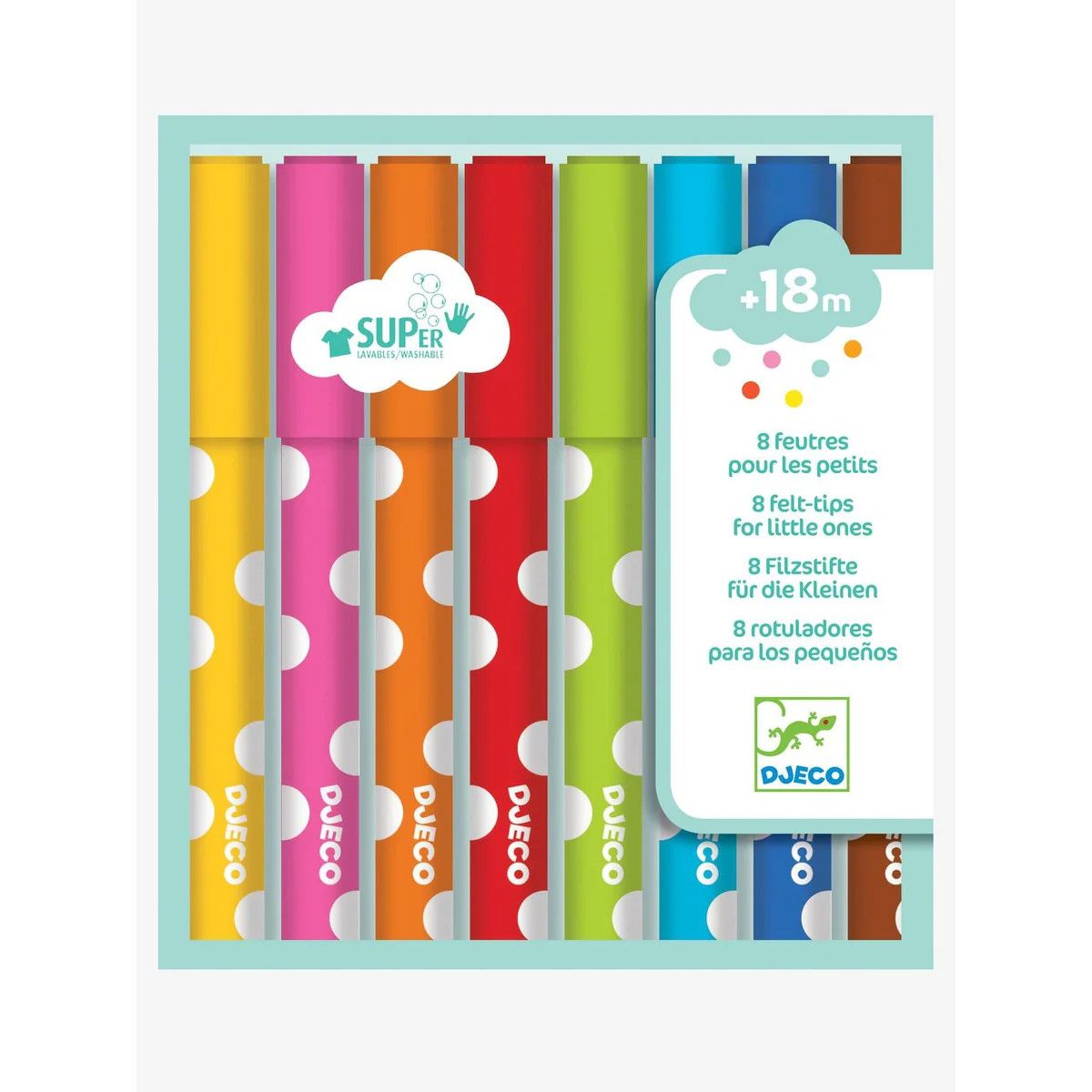 Djeco 8 felt tips for little ones