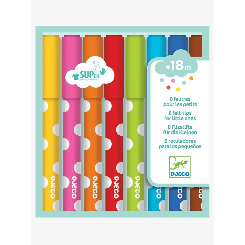 Djeco 8 felt tips for little ones