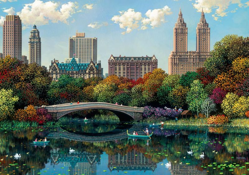Ravensburger 1000PCS Ny Central Park Bow Bridge