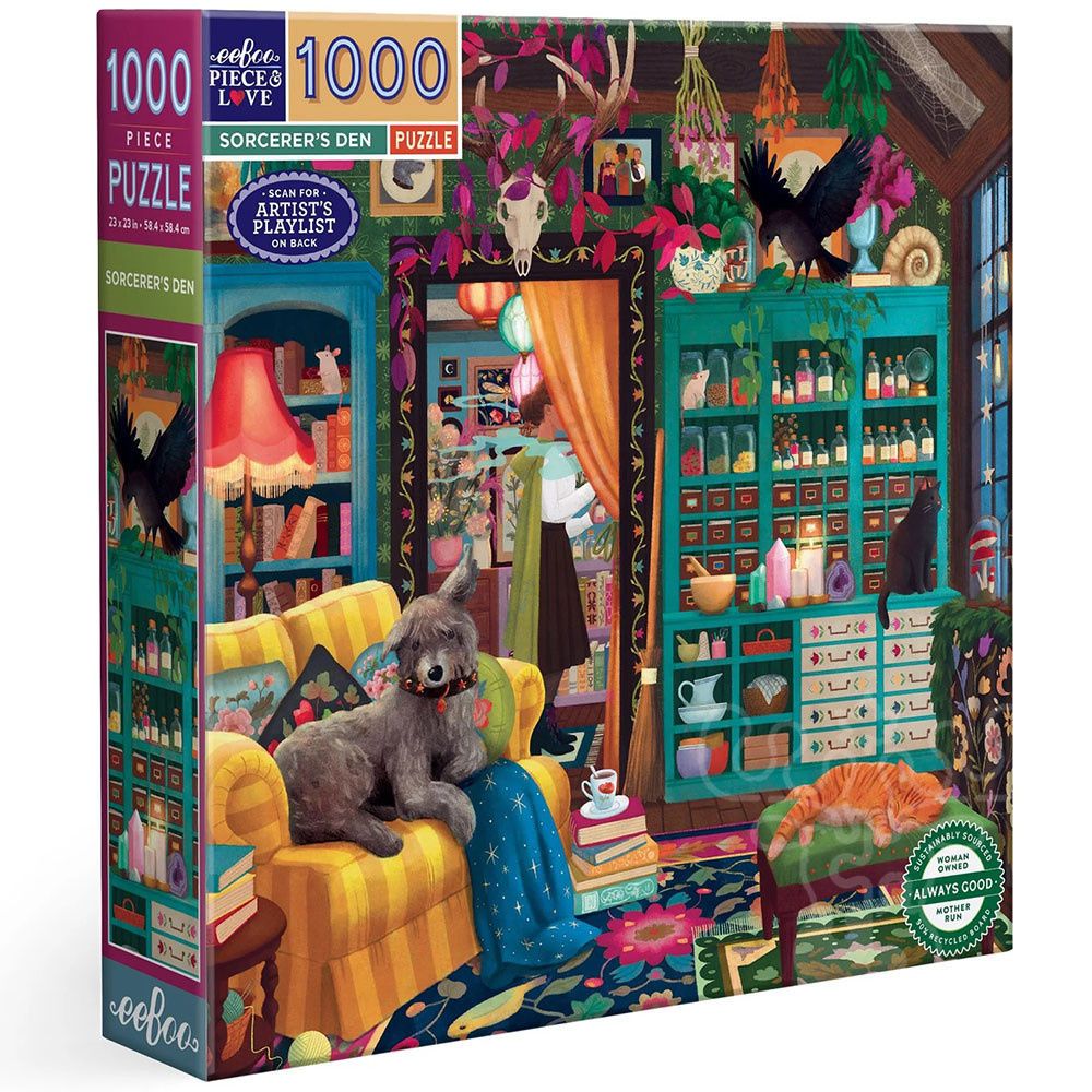eeboo Sorcerer's Den 1000 PIECE PUZZLE