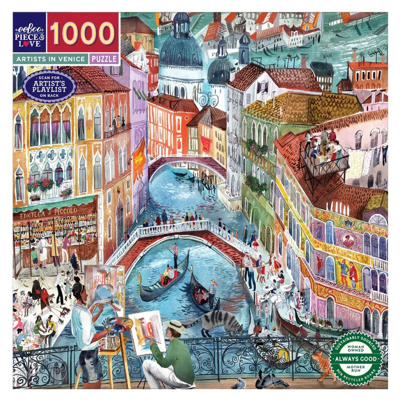 eeboo Artists in Venice 1000 PIECE PUZZLE
