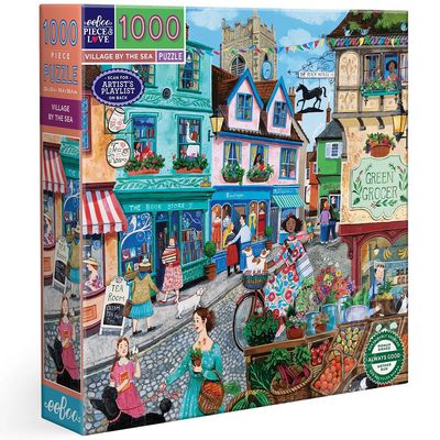 eeboo Village by the Sea 1000 PIECE PUZZLE
