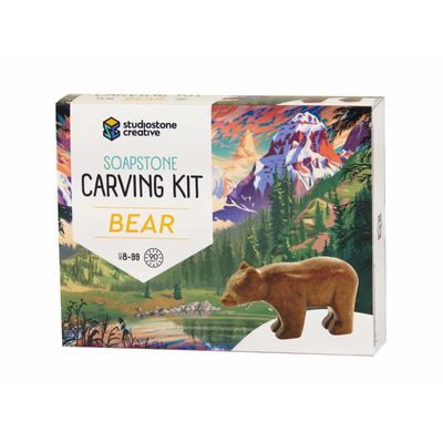 bear soapstone carving kit