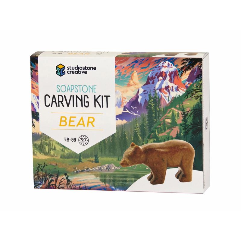 bear soapstone carving kit