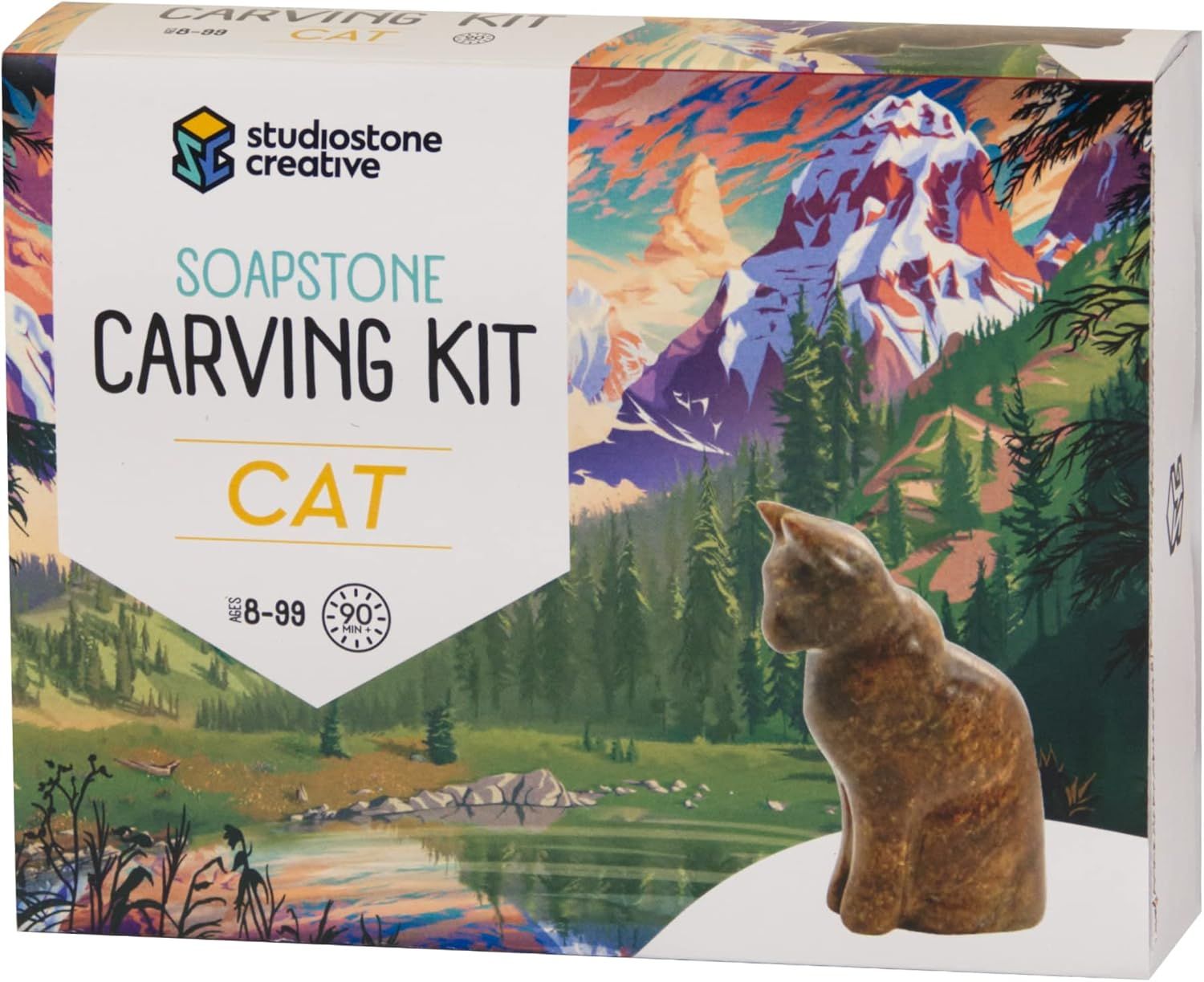 cat soapstone carving kit