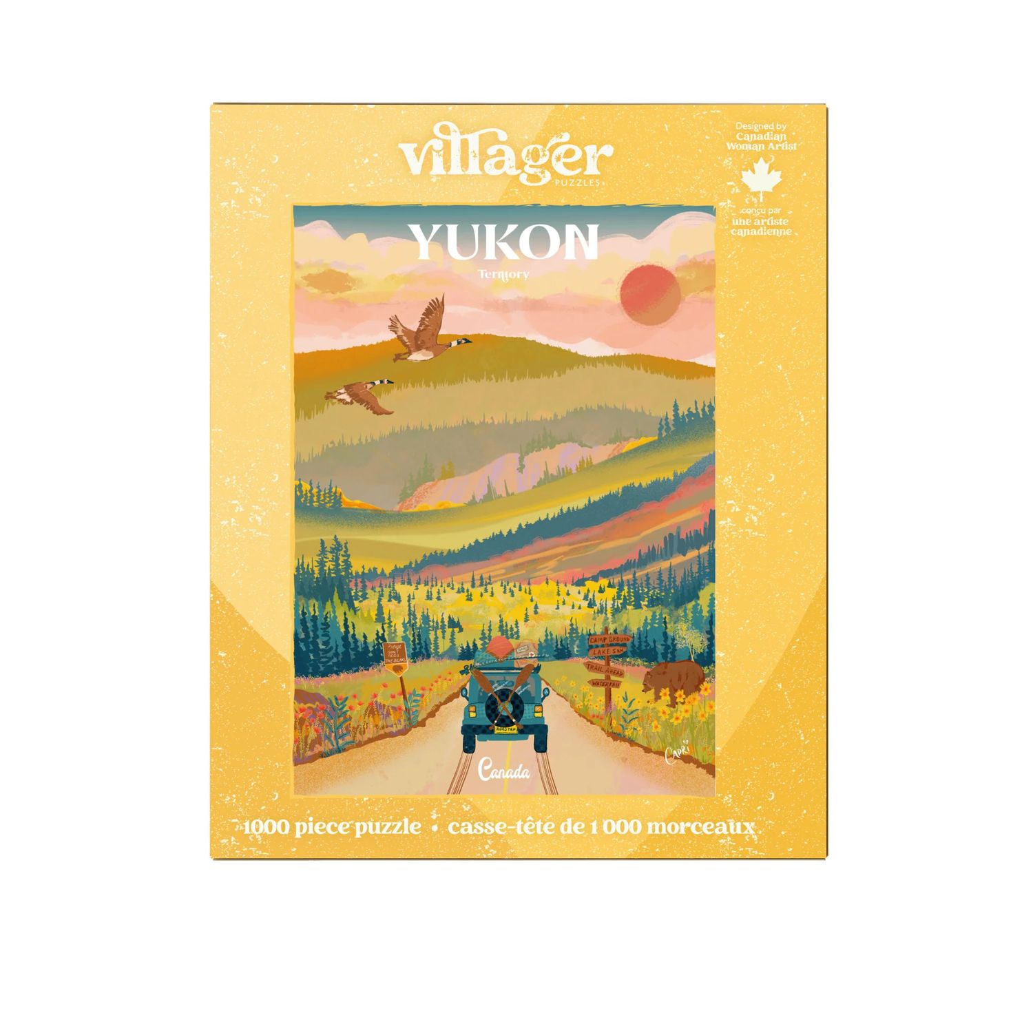 Yukon Road Trip | 1000-Piece Puzzle for Adults | Designed in Canada by Capri Sadler