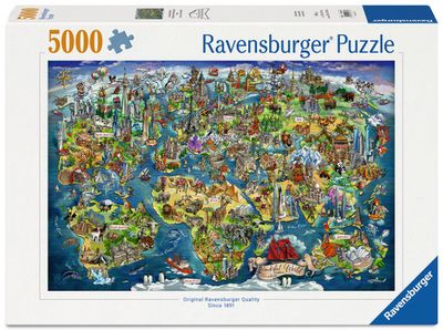 World Map 5000 Pc Puzzle