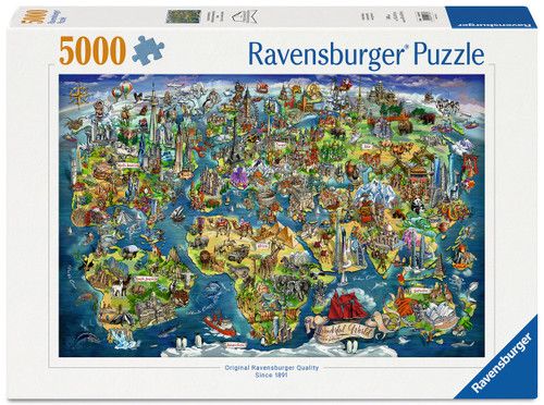 World Map 5000 Pc Puzzle