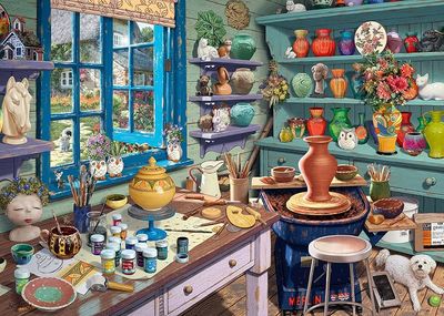 Ravensburger Large Format Pottery Studio Sanctuary
