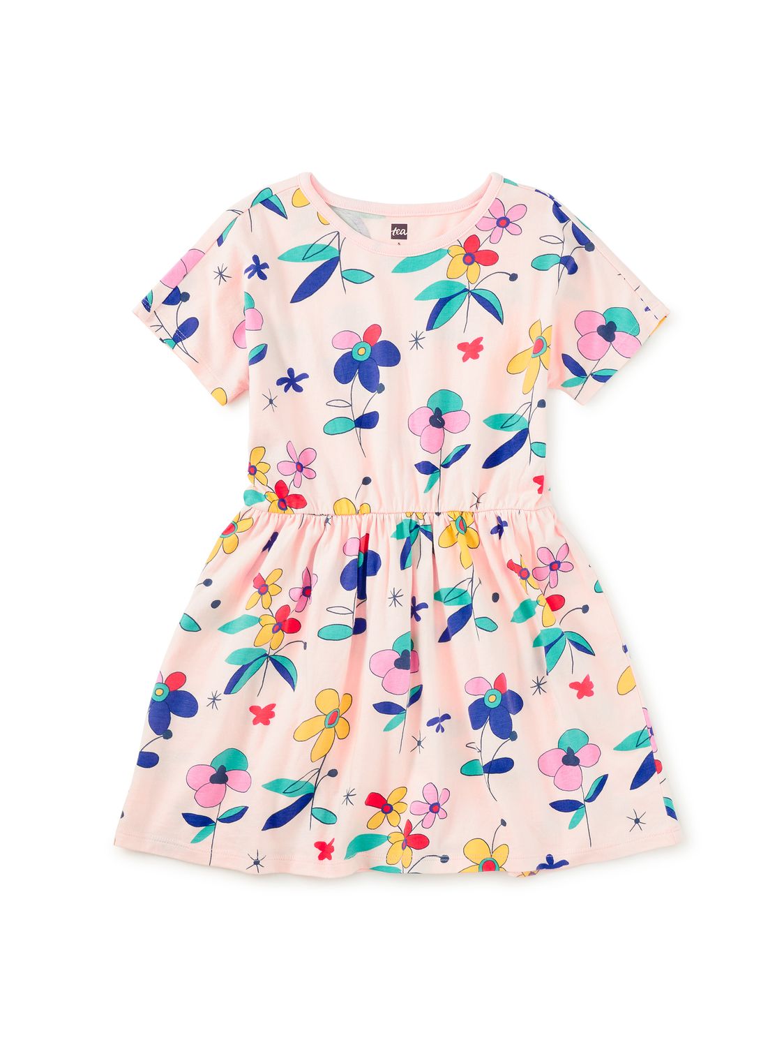 Short Sleeve Twirl Dress