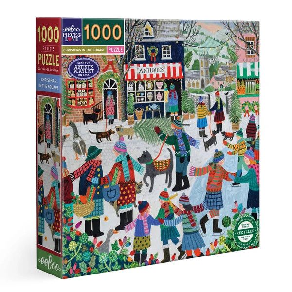eeboo Christmas in the Square 1000pc Puzzle